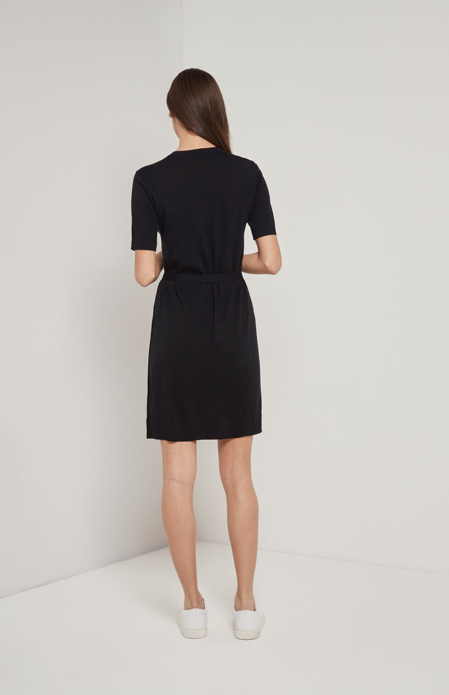 Merino T-shirt Dress In Black - Pringle ...